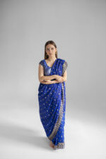 Anarkali Dresses Royal Blue Embroidered Anarkali - Image 2